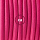 Pendel único, lámpara colgante cable textil Fuchsia en tejido Efecto Seda RM08