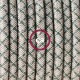 Pendel único, lámpara colgante cable textil Rombo Verde Tomillo RD62