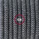 Pendel único, lámpara colgante cable textil ZigZag Antracita RD74