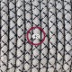 Pendel único, lámpara colgante cable textil Rombo Antracita RD64