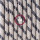 Pendel único, lámpara colgante cable textil Stripes Antracita RD54