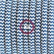 Pendel único, lámpara colgante cable textil ZigZag Azul RZ12