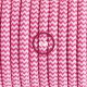 Pendel único, lámpara colgante cable textil ZigZag Fuchsia RZ08