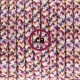 Pendel único, lámpara colgante cable textil Pixel Fuchsia RX00