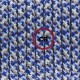 Pendel único, lámpara colgante cable textil Pixel Turquesa RX03