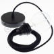 Pendel para pantalla, lámpara colgante cable textil Negro en Algodón RC04