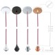 Pendel para pantalla, lámpara colgante cable textil Negro en Algodón RC04