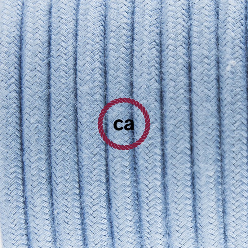 Pendel para pantalla, lámpara colgante cable textil Oceano en Algodón RC53