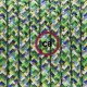 Pendel para pantalla, lámpara colgante cable textil Pixel Verde RX05