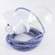 Pendel para pantalla, lámpara colgante cable textil Pixel Turquesa RX03