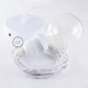Pendel para pantalla, lámpara colgante cable textil Blanco en tejido Efecto Seda TM01