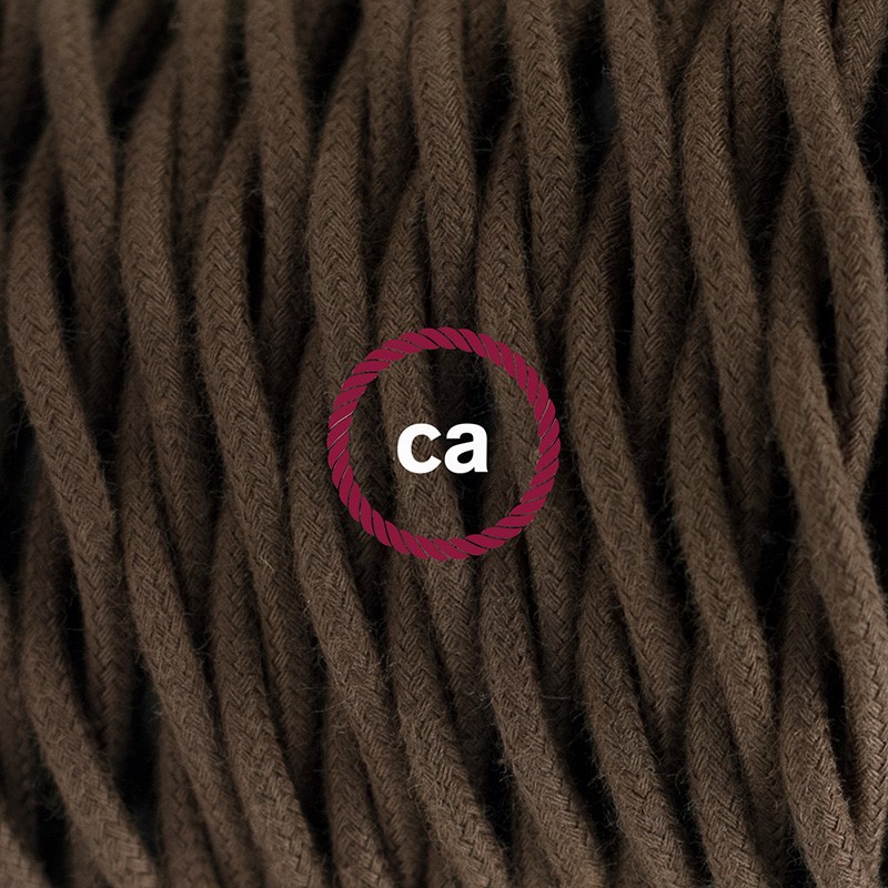 Pendel para pantalla, lámpara colgante cable textil Marrón en Algodón TC13