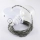 Pendel para pantalla, lámpara colgante cable textil Gris Verde en Algodón TC63