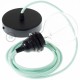 Pendel para pantalla, lámpara colgante cable textil Leche y Menta en Algodón RC34