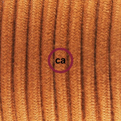 Pendel en porcelana, lámpara colgante cable textil Ciervo en Algodón RC23