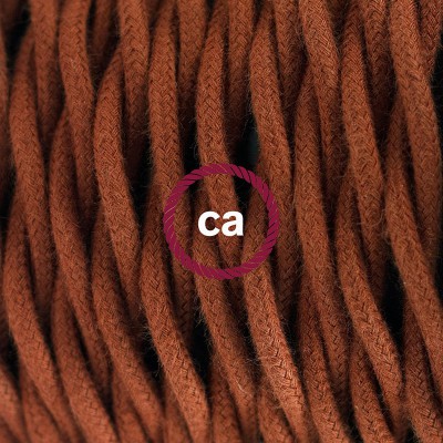 Pendel en porcelana, lámpara colgante cable textil Ciervo en Algodón TC23