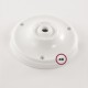 Pendel en porcelana, lámpara colgante cable textil Red Devil 3D RT94
