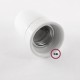 Pendel en porcelana, lámpara colgante cable textil Red Devil 3D RT94