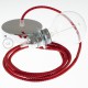 Pendel para pantalla, lámpara colgante cable textil Red Devil 3D RT94