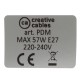 Pendel para pantalla, lámpara colgante cable textil Red Devil 3D RT94