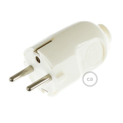 Clavija Schuko blanca – Made in Italy