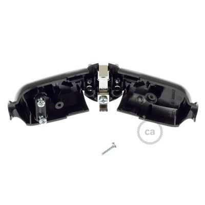 Clavija Schuko negra – Made in Italy