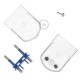 Clavija Transparente 2 Polos 10A (pequeña) – IMQ – Made in Italy