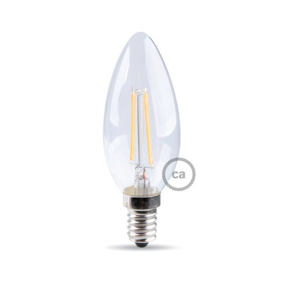 Bombilla filamento Led Aceituna 4W E14 Clara