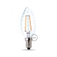 Bombilla filamento Led Vela Rizada 4W E14 Clara