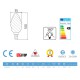 Bombilla filamento Led Vela Rizada 4W E14 Clara