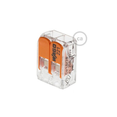 Borne universal 2 polos Transparente
