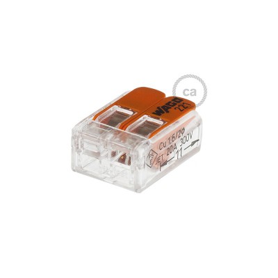 Borne universal 2 polos Transparente