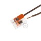 Borne universal 2 polos Transparente