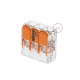 Borne universal 3 polos Transparente
