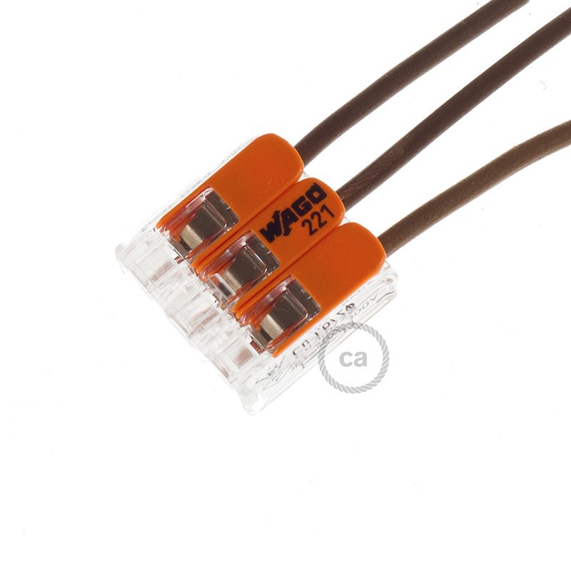 Borne universal 3 polos Transparente