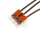 Borne universal 3 polos Transparente