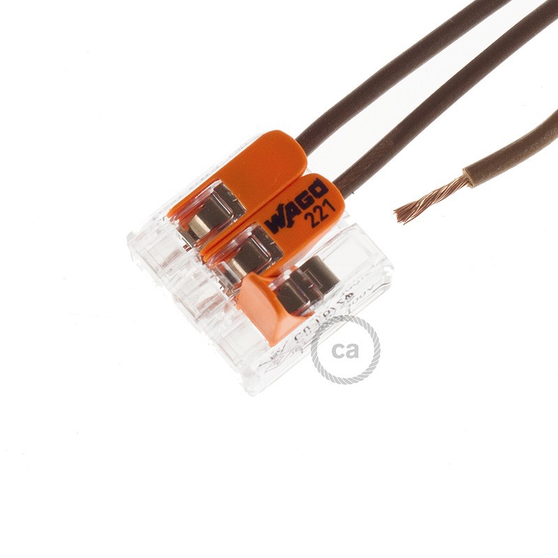 Borne universal 3 polos Transparente