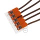 Borne universal 5 polos Transparente