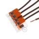 Borne universal 5 polos Transparente