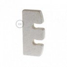 Ajustador de altura para lámpara colgante en madera pintada blanco. Made in Italy.