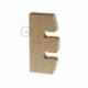 Ajustador de altura para lámpara colgante en madera neutral sin tratamiento. Made in Italy.