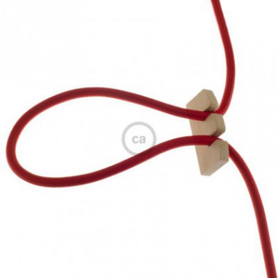Ajustador de altura para lámpara colgante en madera neutral sin tratamiento. Made in Italy.