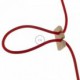 Ajustador de altura para lámpara colgante en madera neutral sin tratamiento. Made in Italy.