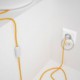Cableado para lámpara, cable RM10 Efecto Seda Amarillo 1,8m. Elige tu el color de la clavija y del interruptor!