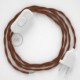 Cableado para lámpara, cable TC23 Algodón Ciervo 1,8m. Elige tu el color de la clavija y del interruptor!