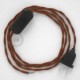 Cableado para lámpara, cable TC23 Algodón Ciervo 1,8m. Elige tu el color de la clavija y del interruptor!
