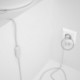 Cableado para lámpara, cable RC01 Algodón Blanco 1,8m. Elige tu el color de la clavija y del interruptor!