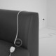 Alargador eléctrico con cable textil RC01 Algodón Blanco 2P 10A Made in Italy.