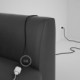 Alargador eléctrico con cable textil RC04 Algodón Negro 2P 10A Made in Italy.