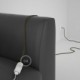 Alargador eléctrico con cable textil RC13 Algodón Marrón 2P 10A Made in Italy.